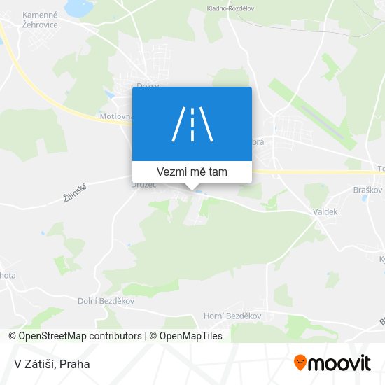 V Zátiší mapa