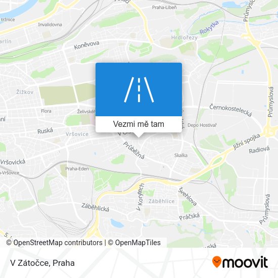 V Zátočce mapa