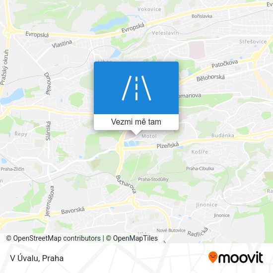 V Úvalu mapa