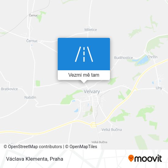 Václava Klementa mapa