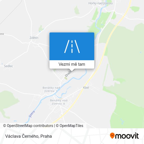 Václava Černého mapa