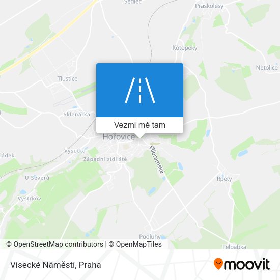 Vísecké Náměstí mapa