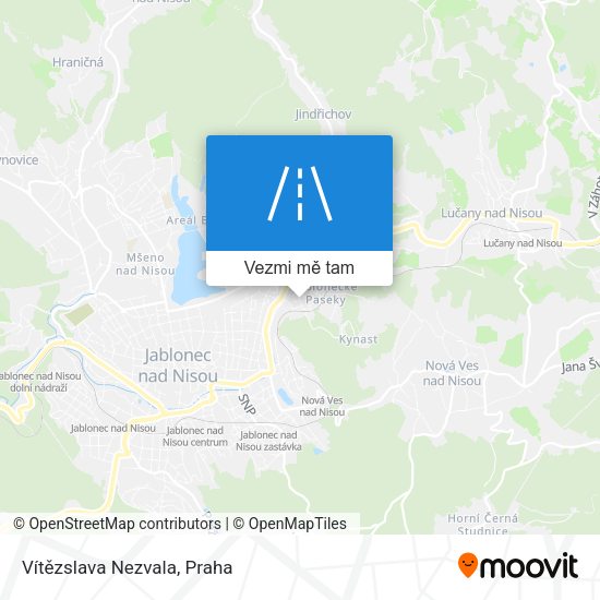 Vítězslava Nezvala mapa