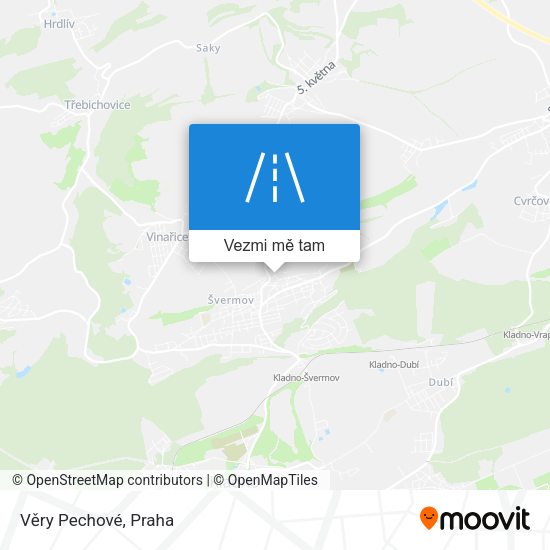 Věry Pechové mapa