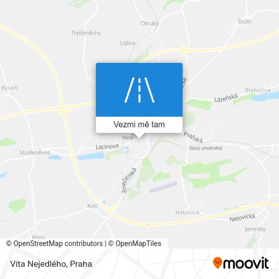 Víta Nejedlého mapa