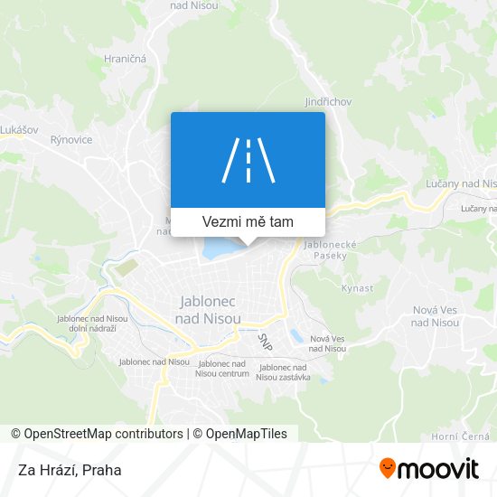 Za Hrází mapa