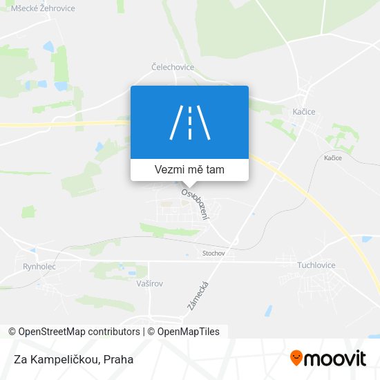 Za Kampeličkou mapa