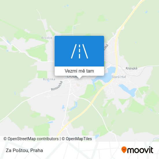 Za Poštou mapa