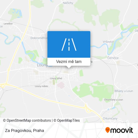 Za Pragovkou mapa