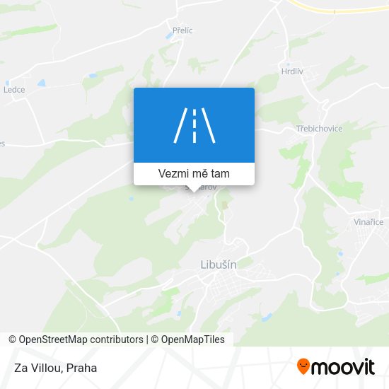 Za Villou mapa