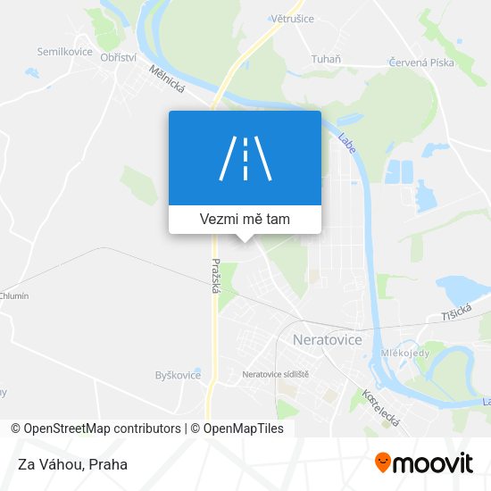 Za Váhou mapa