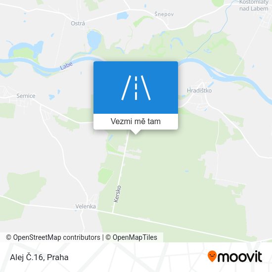Alej Č.16 mapa