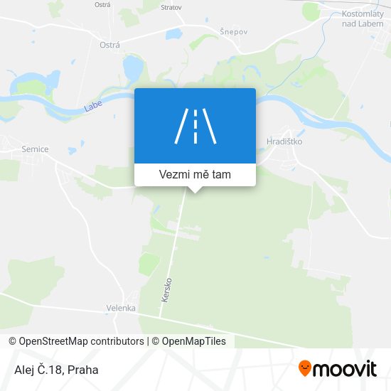 Alej Č.18 mapa
