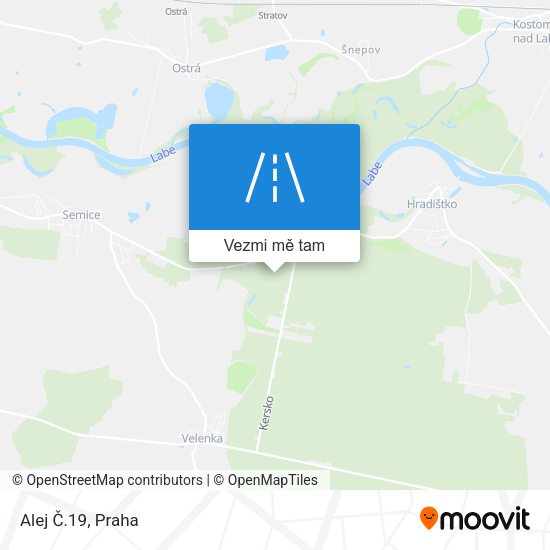 Alej Č.19 mapa