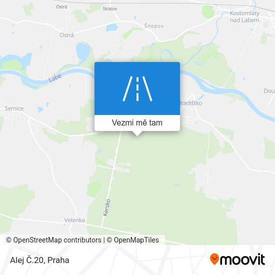 Alej Č.20 mapa