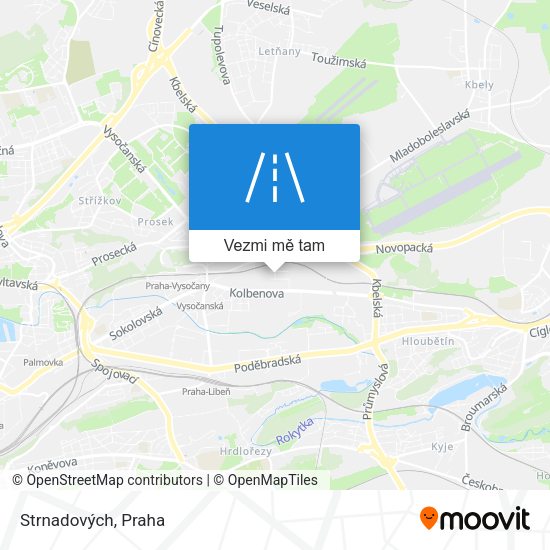 Strnadových mapa