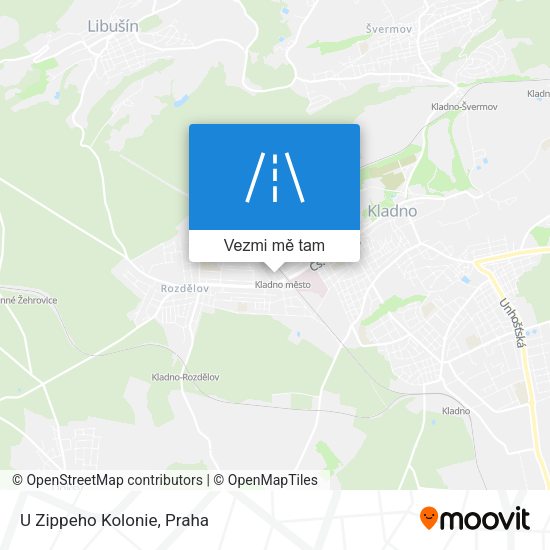 U Zippeho Kolonie mapa
