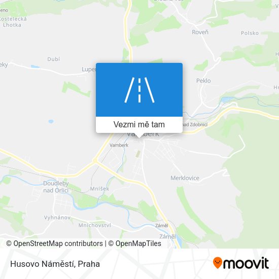 Husovo Náměstí mapa