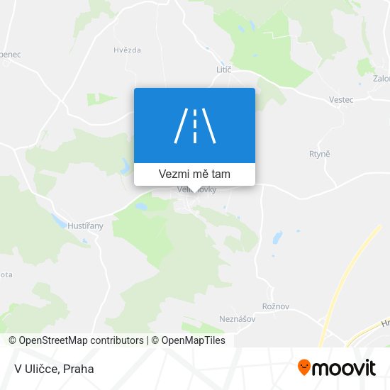 V Uličce mapa