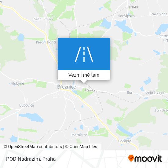 POD Nádražím mapa