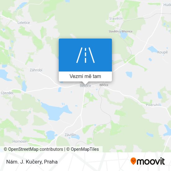 Nám. J. Kučery mapa