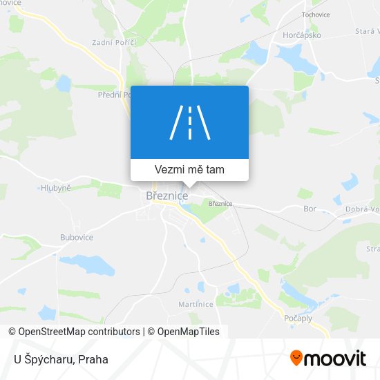 U Špýcharu mapa