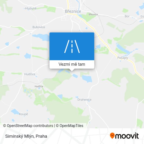 Simínský Mlýn mapa