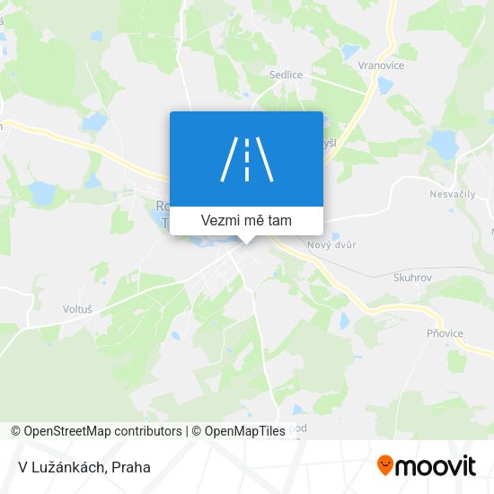 V Lužánkách mapa