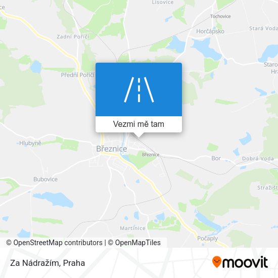 Za Nádražím mapa