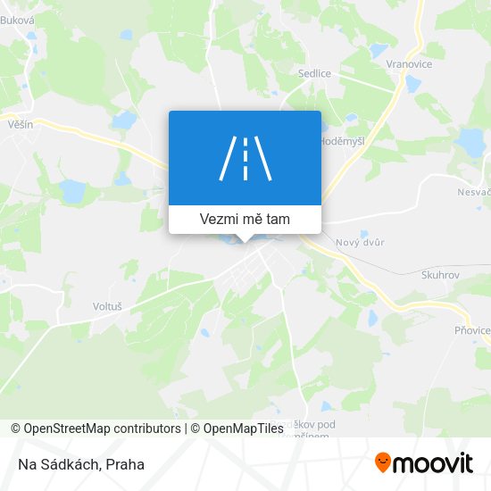 Na Sádkách mapa