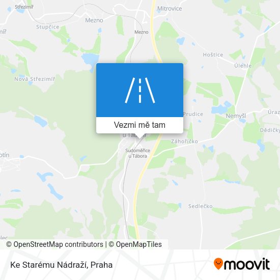 Ke Starému Nádraží mapa
