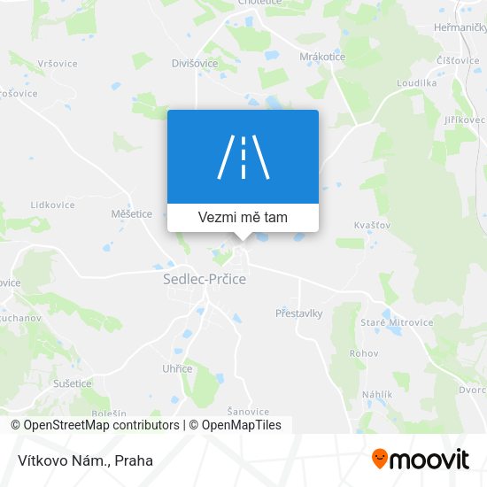 Vítkovo Nám. mapa
