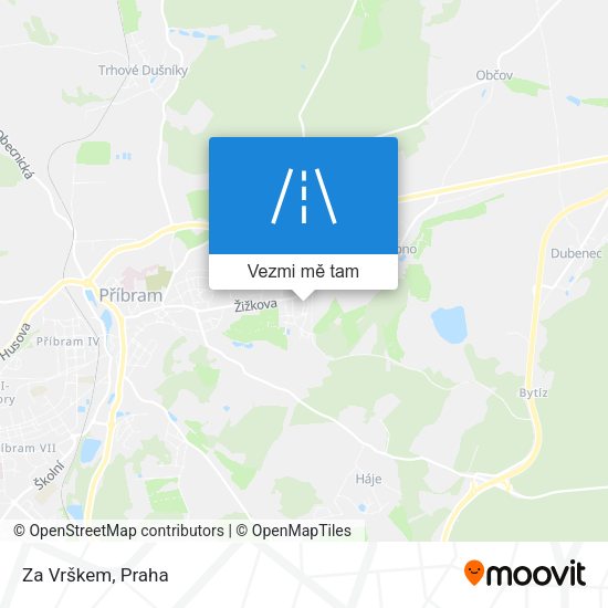 Za Vrškem mapa