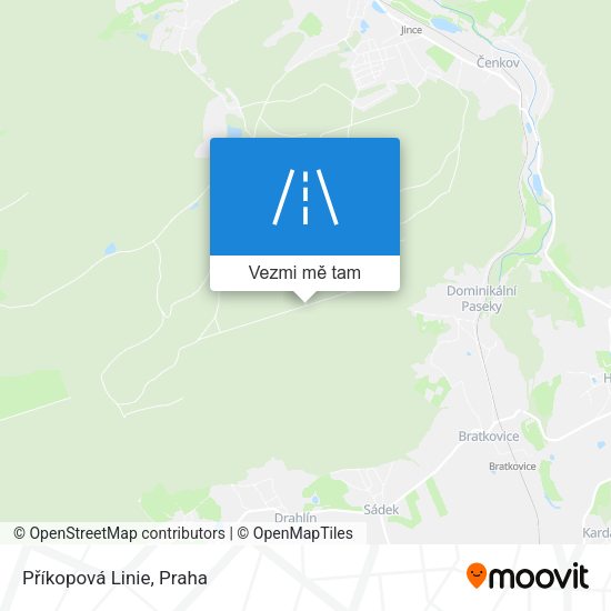Příkopová Linie mapa