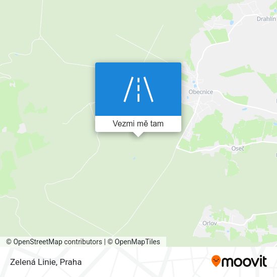 Zelená Linie mapa