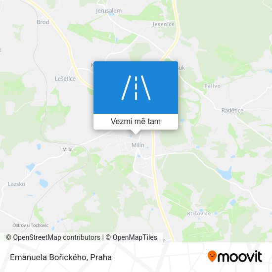 Emanuela Bořického mapa