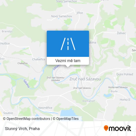 Slunný Vrch mapa