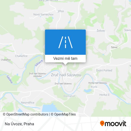 Na Úvoze mapa