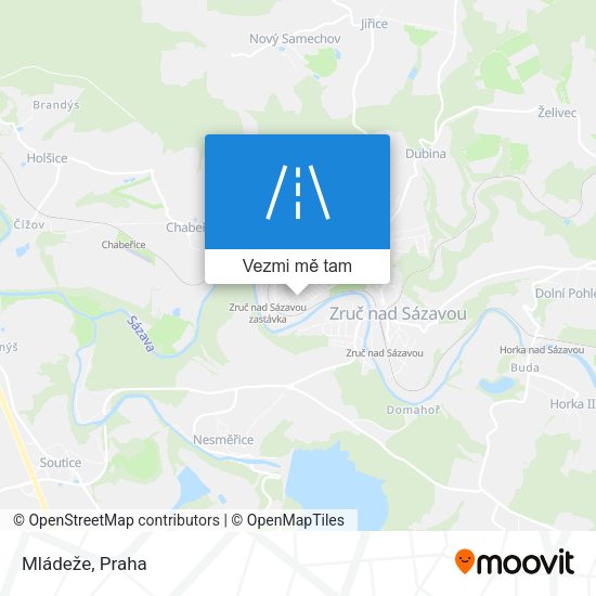 Mládeže mapa