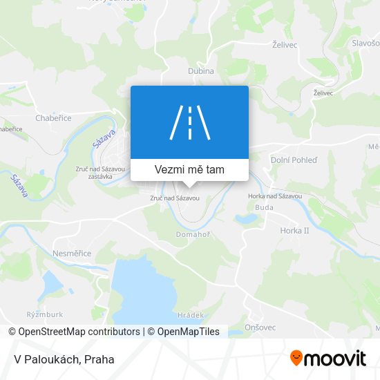 V Paloukách mapa