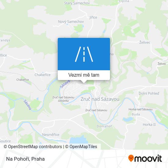 Na Pohoří mapa