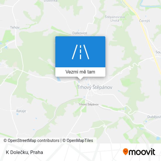 K Dolečku mapa