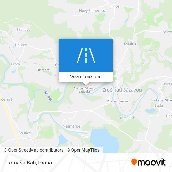 Tomáše Bati mapa