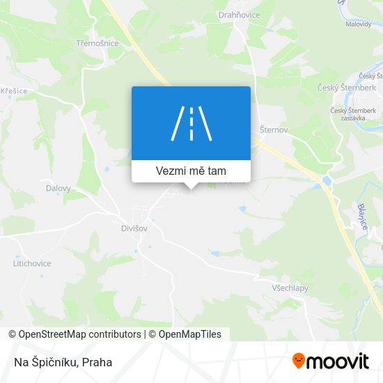 Na Špičníku mapa