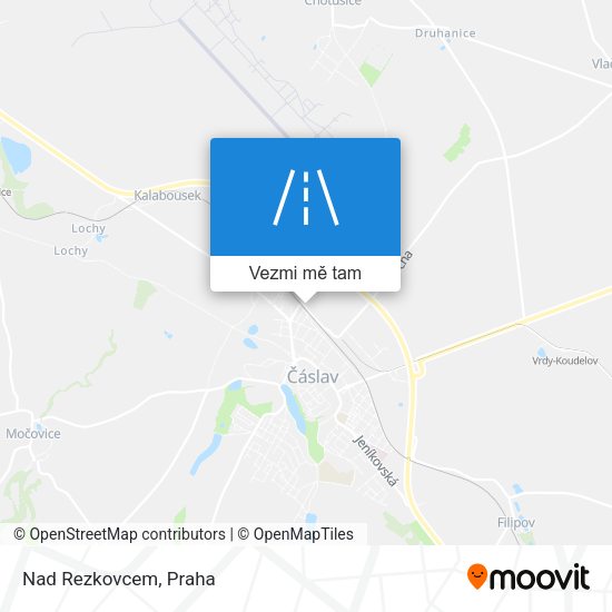 Nad Rezkovcem mapa