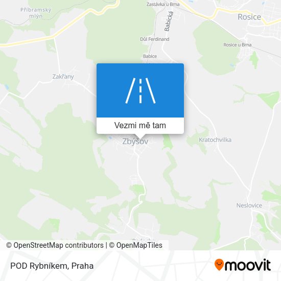 POD Rybníkem mapa