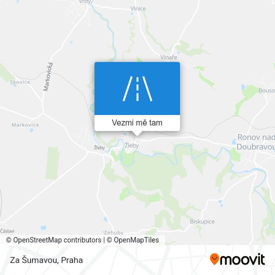 Za Šumavou mapa
