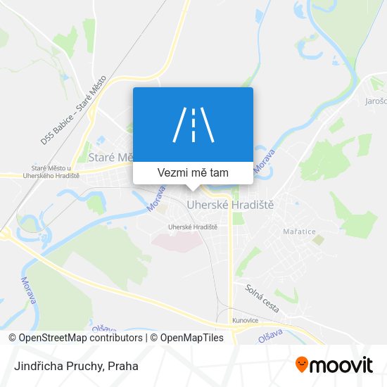 Jindřicha Pruchy mapa