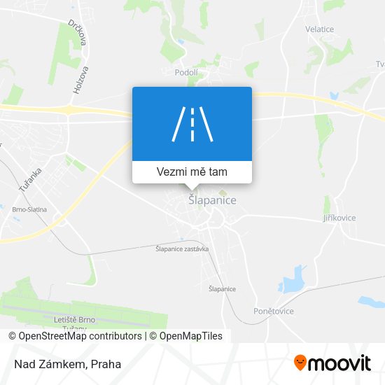 Nad Zámkem mapa