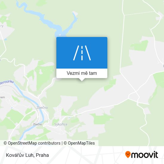 Kovářův Luh mapa